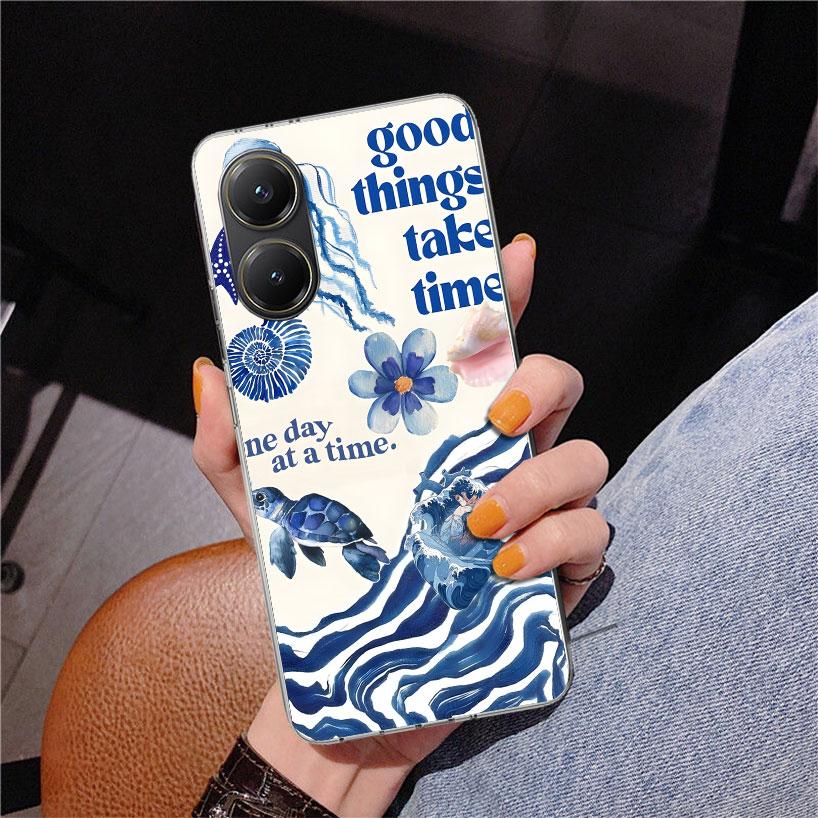 Ocean Starfish Sea Turtle Shark Phnoe Case for Xiaomi Poco X5 X6 X7 Pro X4 Gt F7 Ultra M8 M7 Redmi 15C 15 13C 13 12C 12 Unique C