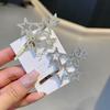 Forest Style Rhinestone Star Hair Clip - Celebrity-Inspired Hair Accessory for Women
