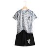 Dubbped Kids Running Clothes Sets Boys Football Jersey Short Sleeve Children Sports Training Uniforms Soccer Jerseys 2-piece Set