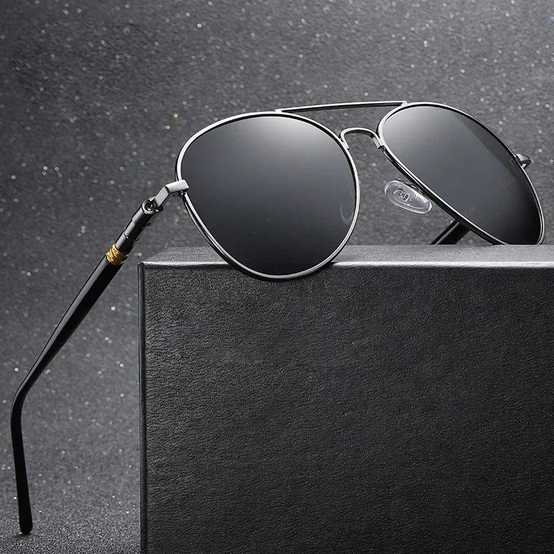 Luxury Pilot Sunglasses Men Women Driving Fishing Retro Sun Glasses Brand Designer Male Metal Sunglasss For Man UV400