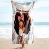 1PC Custom Name Bubble Gum Dreams Beach Towel Highly Absorbent And Sand-Resistant Towel for Swimming, Pool, Yoga, And Travel Lightweight