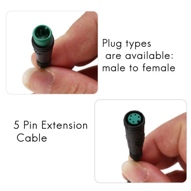 NEW HOT In Stock-Ebike Display Cable 5 Pin For Bafang BBS01/BBS02/BBSHD Mid Motor Electric Bike Display Extension Cable Connecto