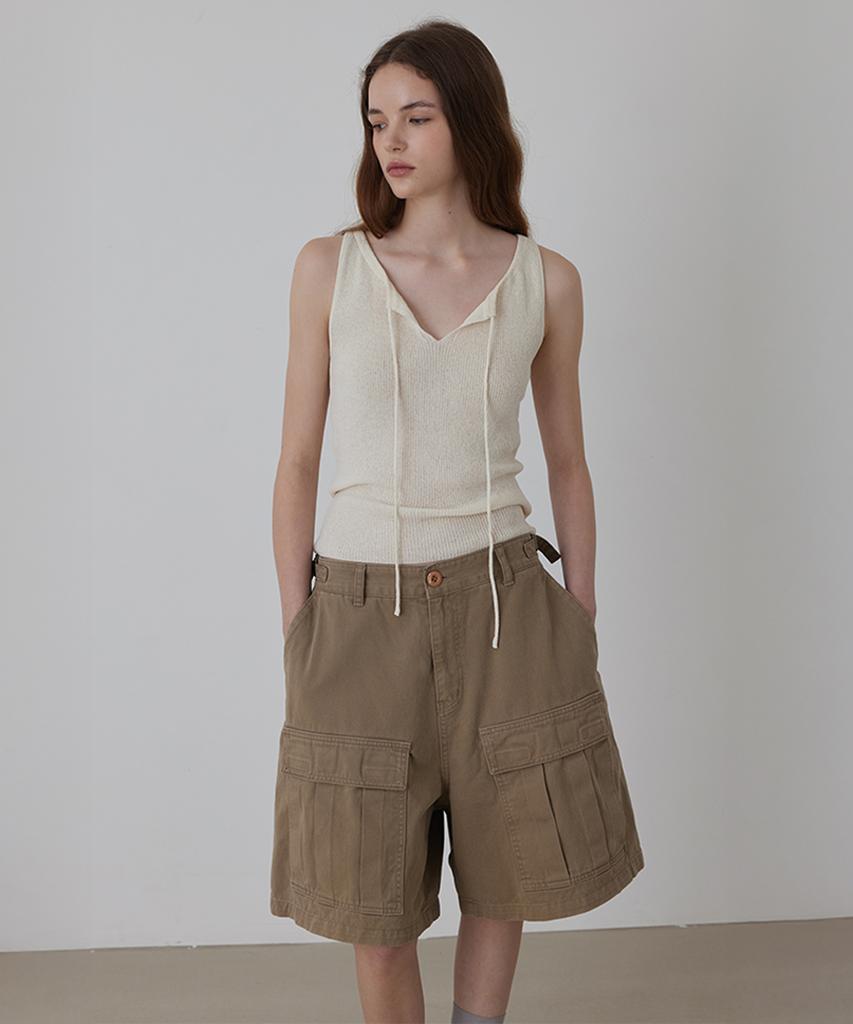 Kwinseulaebis Cargo Buckle Bermuda Pants