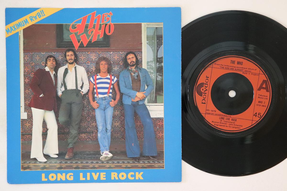 

7inch Record WHO HIGH NUMBERS Long Live Rock Im The Face My WHO2 Polydor 1979 UK Rock Used