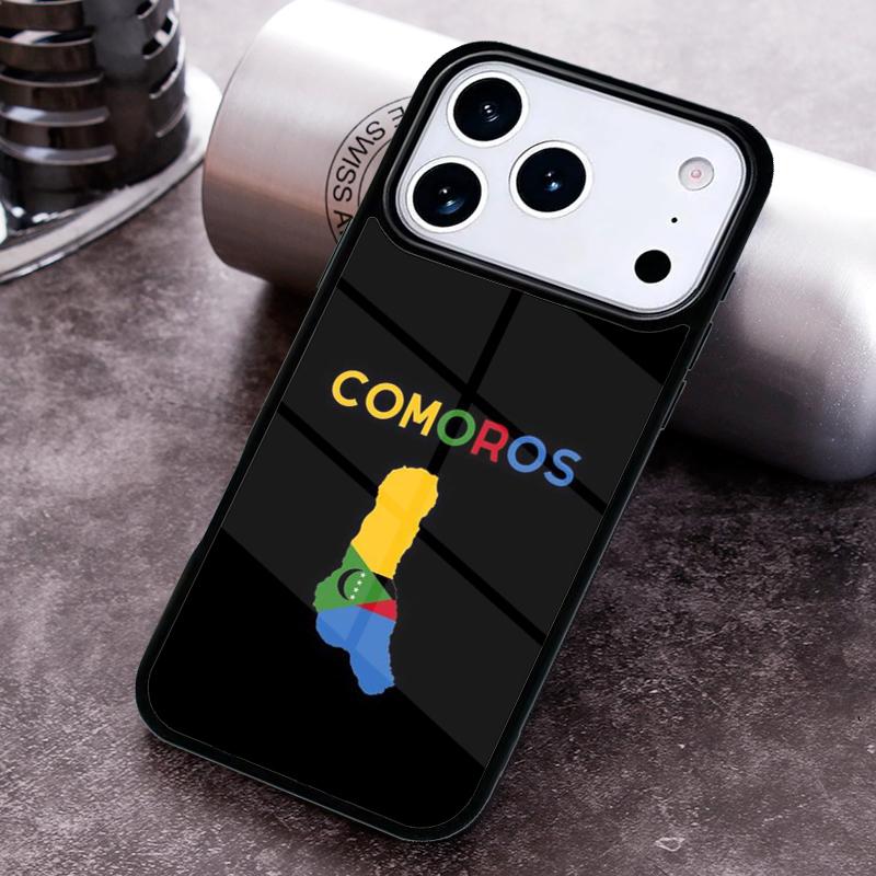 Comoros Flag Phone Case For iPhone 17 16 15 14 13 12 11 Pro Max Plus 17Air Soft Silicone Cover