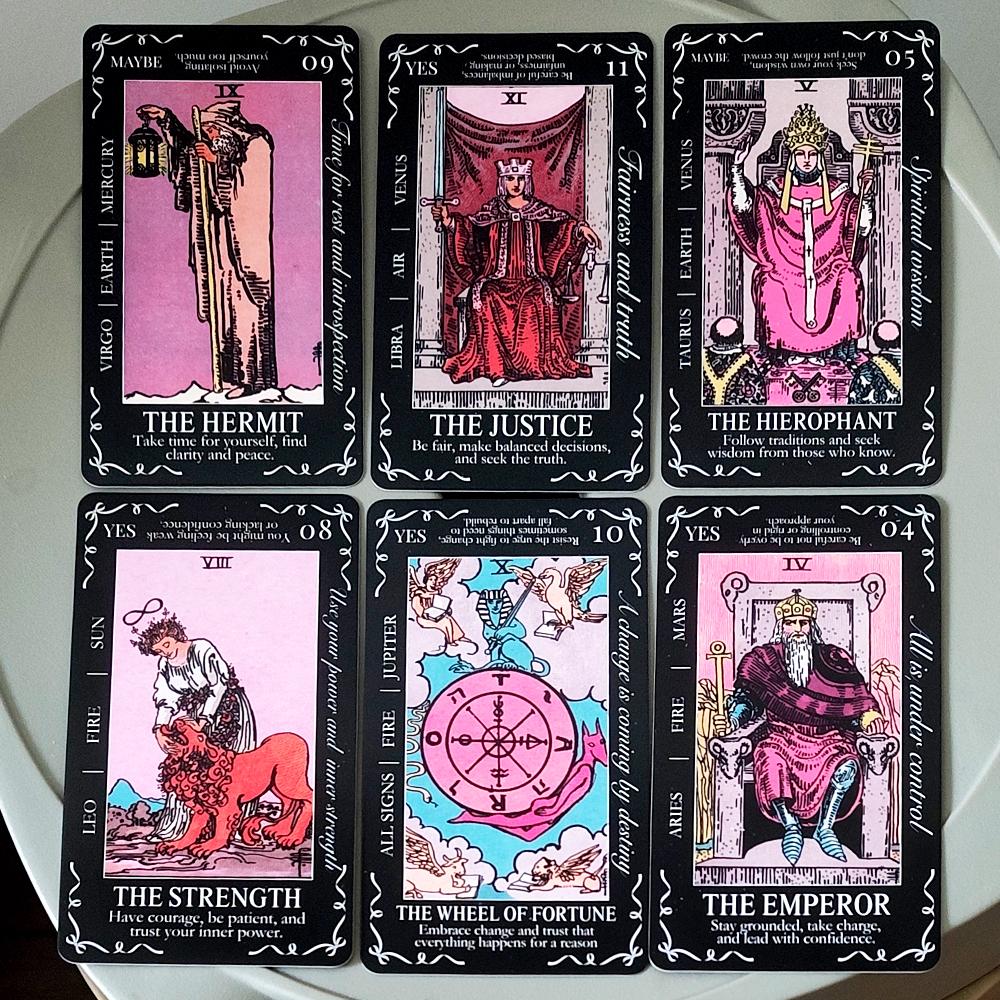 11*6.2cm Beginners Tarot Deck in Tin Box with Guidebook, 78Tarot Cards with Astrology & Numerology Insights