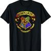 Harry Potter Hogwarts Stained Glass Crest T-Shirt