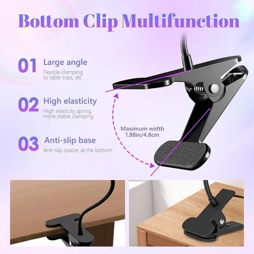Clip-On UV LED Nail Lamp Foot Pedal Switch Gel Polish Curing Lamp  Professional Use
