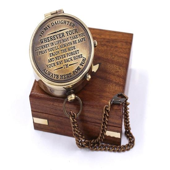 

моїй дочці, подарунки на день випускного для дочки подарунки на день народження дочки подарунки на конфірмацію для дочки компас для кемпінгу