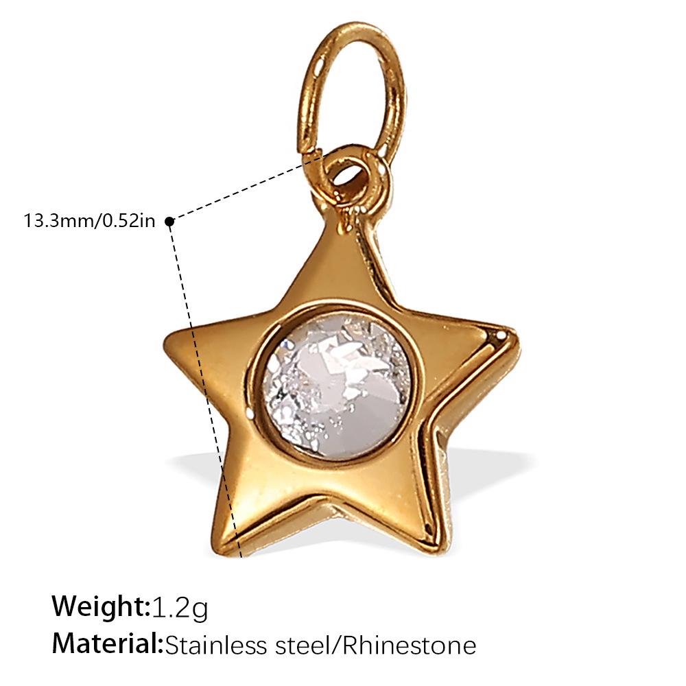 18K Goldplattierte Sonne und Mond Anhänger Halskette für Damen - Stilvolles Europäisch-Amerikanisches Design