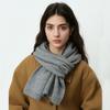Women Scarf Cold Weather Thermal Neck Wrap Casual Outfit Scarf Solid Color Thickened Warm Knitting Scarf XWJ109