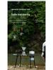 Skateboard-Style Portable Solid Wood Folding Table for Camping and Outdoor Use