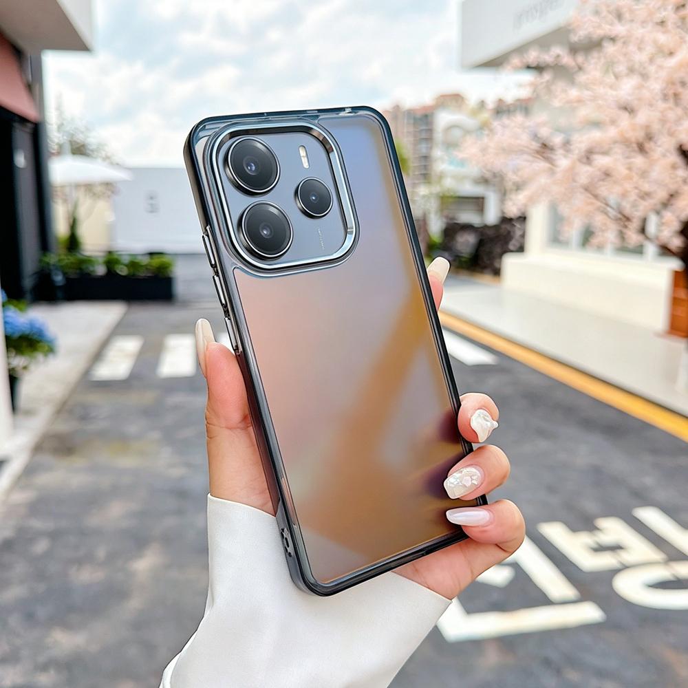 KEYSION Fashion Laser Gradient Colorful Phone Case for Redmi Note 14 4G 5G TPU+PC Shockproof Back Cover for Redmi Note 14
