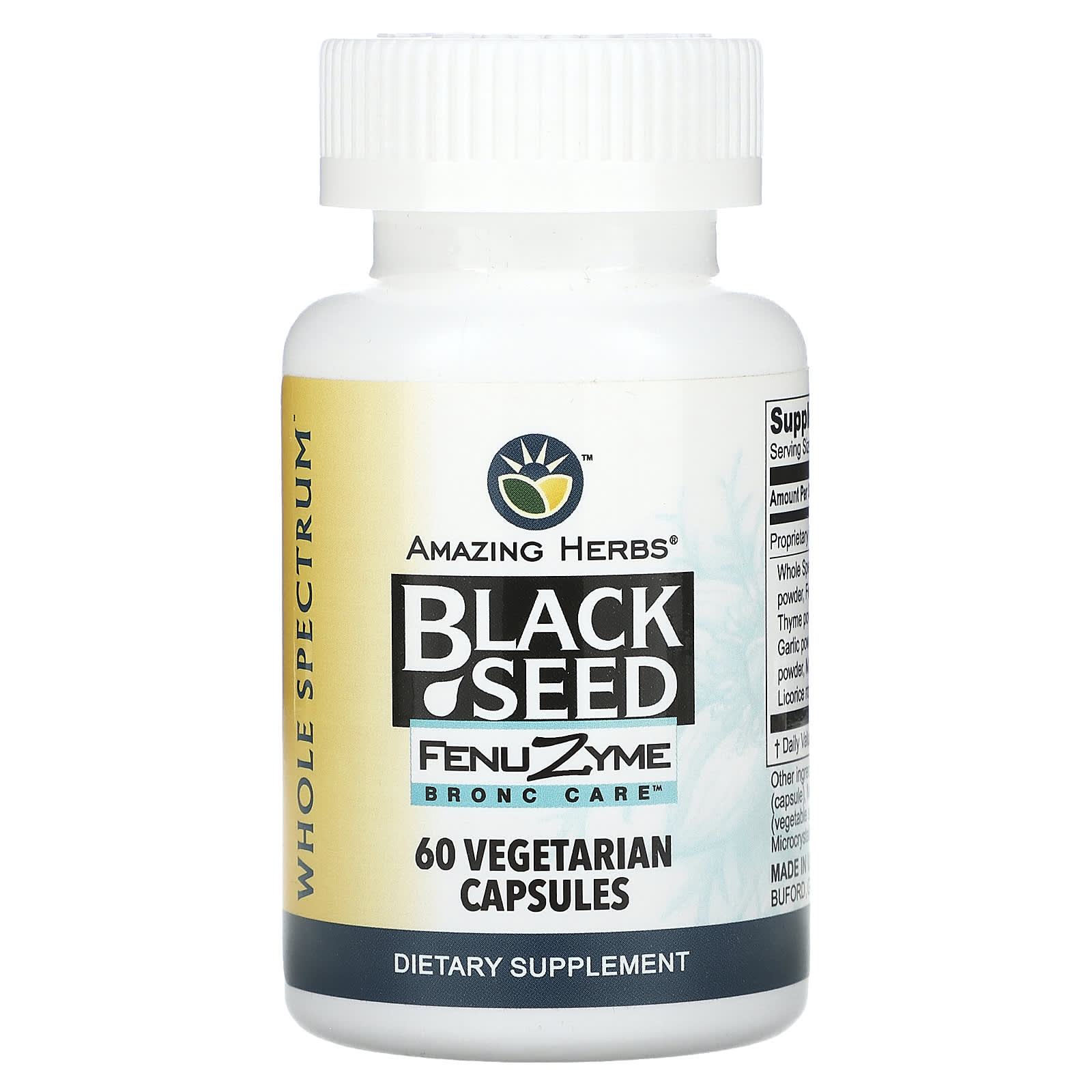 

Black Seed, Veggie Capsules 60