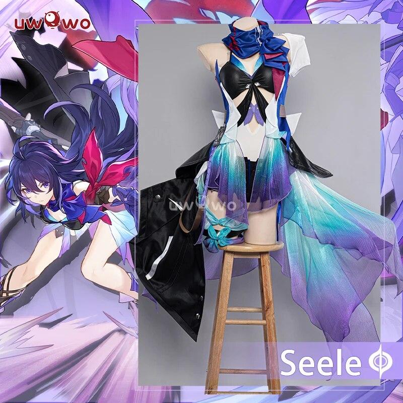 

Seele Cosplay Star Rail Seele Косплей Костюм Impact Косплей Seele Костюми Хеллоуїн Одяг XXXL-(Costume+Wig)