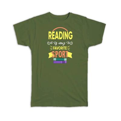 Gift T-Shirt : Reading Is My Favorite Sport Hobby For Book Lover Reader Friend