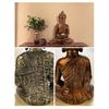 Resin Crafts Handmade Fine Workmanship 2 Colors Smooth Surface Buddha Statue for Bedroom