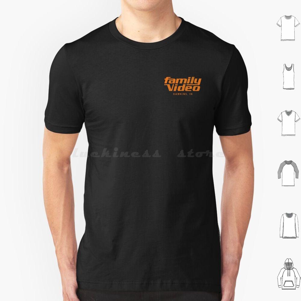 Family Video Hawkins In T Shirt Big Size 100 Cotton Eleven Mileven Millie Bobby Brown Finn Wolfhard Lucas Dustin Steve S