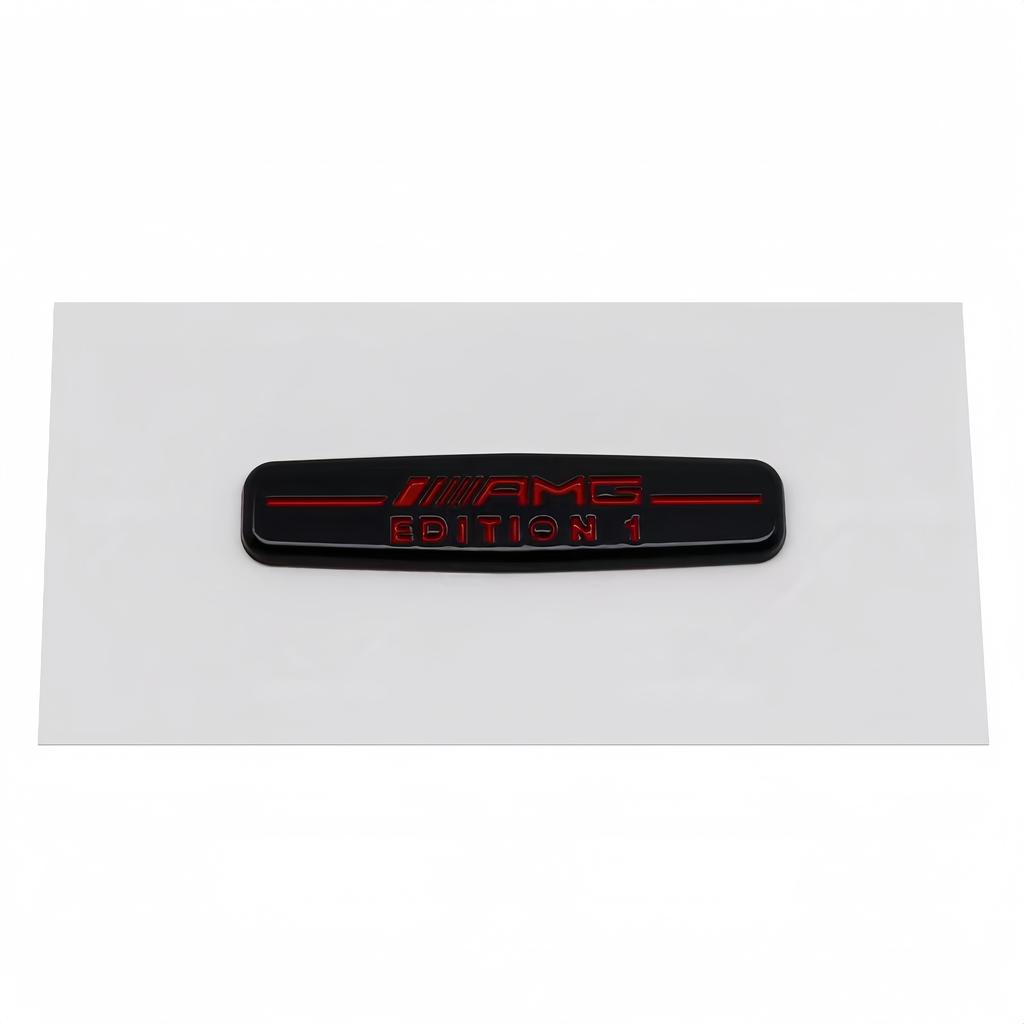 New 3D ABS Special EDITION 1 Logo Badge Sticker Steering Wheel Side Fender Rear Trunk Emblem Decal for GLC CLA GLK Etc