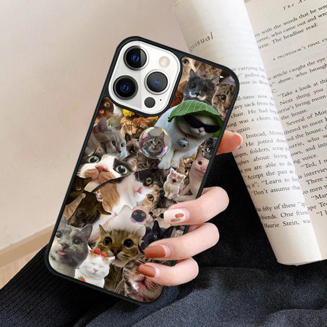 The Most Delightful Cat Phone Case Cover For iPhone 17 Air 16 15 14 plus 11 12 13 pro max coque Shell Fundas