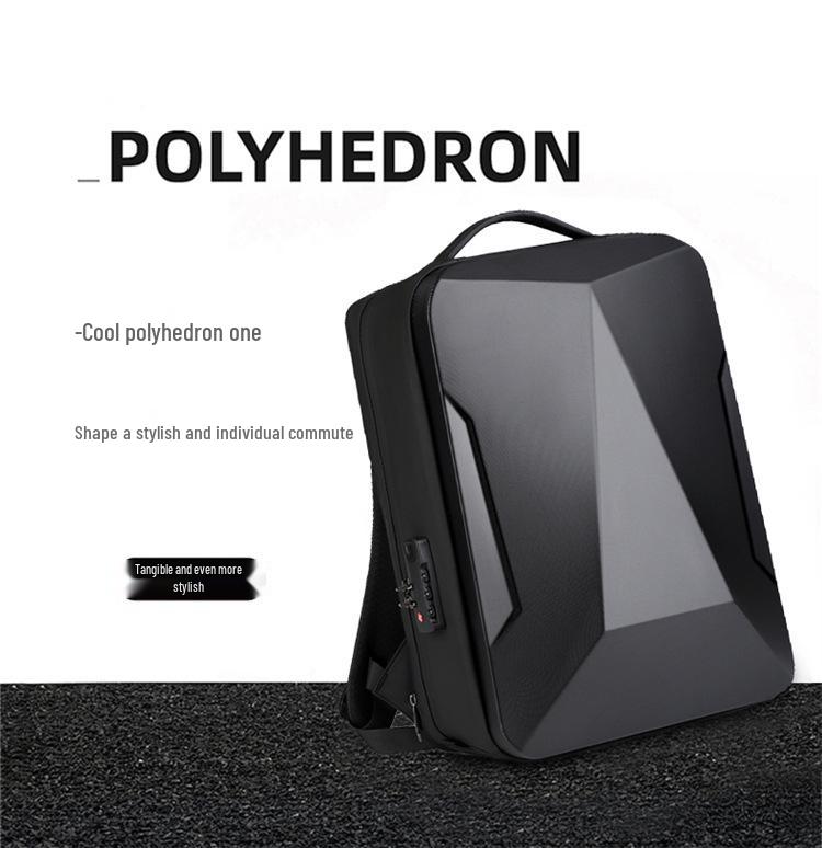 Men's Large Capacity Hard Shell Business & Student Laptop Backpack