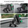 Universal Vehicle Phone Holder With 17mm Ball Head Base Heat Resistant ABS Construction For Secure Positioning