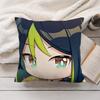 Tighnari Cute Genshin Impact Cushion Cover Silky Short Plush Invisible Zipper Dustproof Sofa Pillow Case For Home Decor