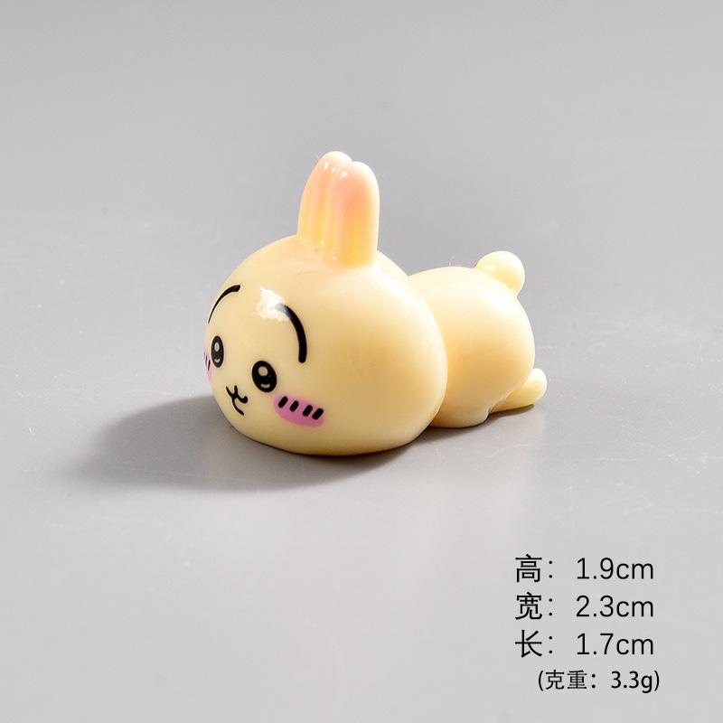 Chiikawa Handmade Desktop Small Ornaments Hachiware Trendy Toy Doll Accessories DIY Keychain Pendant Resin Accessories