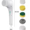 Wireless Handheld Multifunctional Cleaning Brush with 5 Replacement Heads for Kitchen Pots and Pans