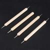 4pcs DIY Pottery Ball Stylus Polymer Clay Sculpting Embossing Modeling Craft Tools