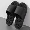 Bathroom bath anti-slip slippers, all-season indoor home leakage quick-drying thick-soled massage breathable cooling slippers