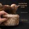 Cute Elk Leopard Print Pom-Pom Hat: Winter Ear Protection for Girls