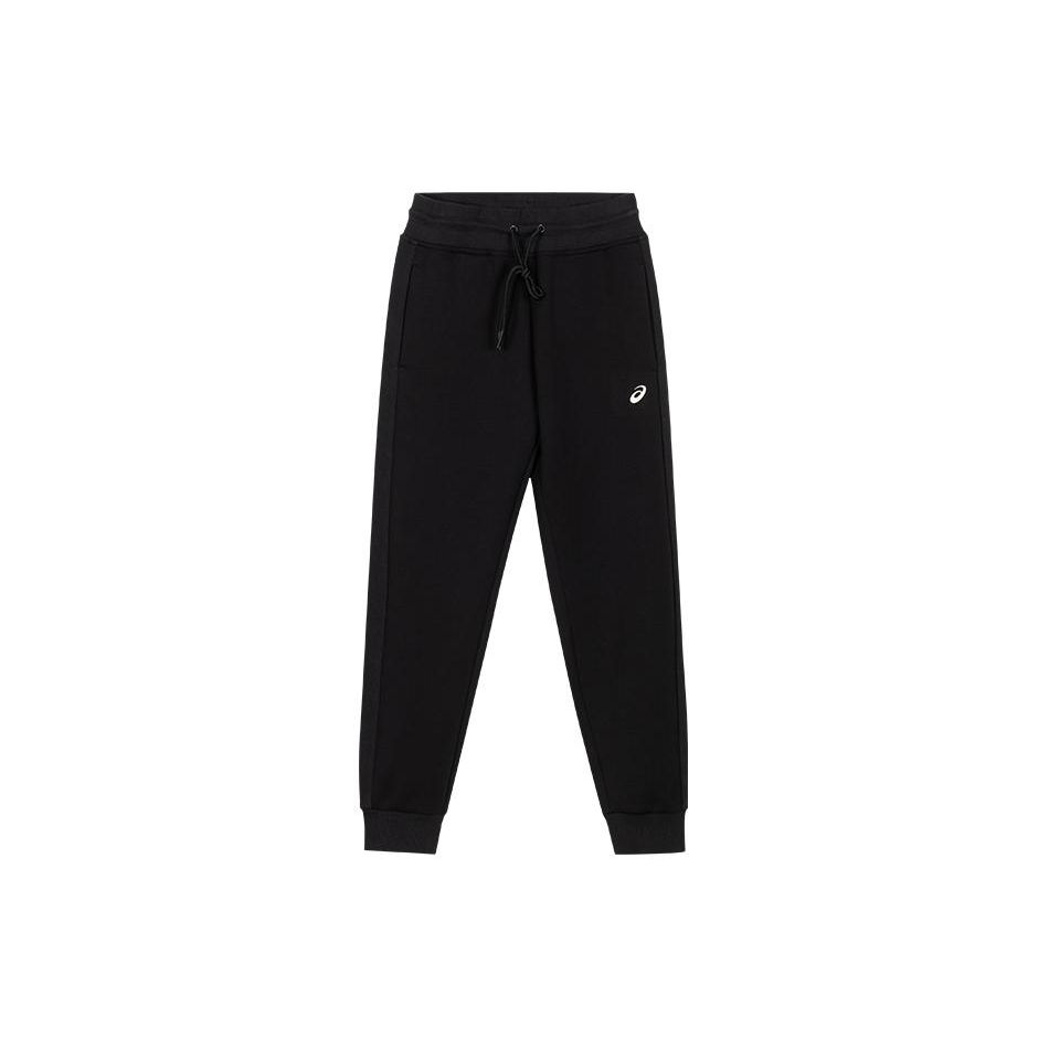 

Asics Logo Print Drawstring Cuffed Knit Joggers Women bottoms Black 2032C312-001 XL