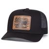 Net Baseball Label Leather Cow Flag American Neutral Gender Women  Men For Caps Spring Summer Outdoor Sunscreen Hat Adjustable Casual Trucker Hats