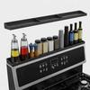 Silicone Over the Stove Spice Rack 3 Partitions Kitchen Storage Shelf  for Flat-Top Stove