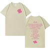 2026 Rapper Jul Moda Stampa Lettere T-shirt Uomo Donna Gotica Casual Girocollo T-shirt Manica Corta Oversize Accogliente T-shirt Unisex