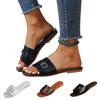 Women's Fashionable Casual Oversized - Square-Toe Beach Sandals
