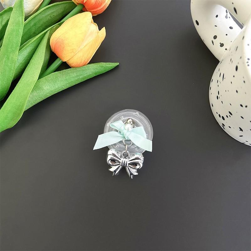 

Korean Style New Temperament Mobile Phone Holder Universal Lace Bow Pendant Extendable Airbag Niche Portable Ins