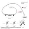 Brake Bleeder Hose With One Way Non Return Check Valve Fluid Extractor Pump Tool For Motorcycle Car Scooter Brake Caliper