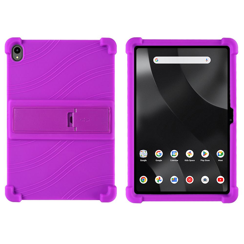 

Для планшета Walmart Onn 12.1 дюйма Pro (2024) Силіконовий чохол з підставкою та міцним захисним покриттям Purple