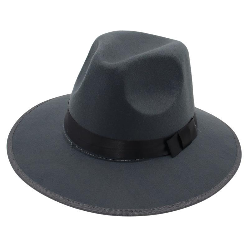 Top Hat Jazz Hat Male And Female Knight Hat Felt Hat Nostalgic Wool Hat Shanghai Beach Gambler Hat