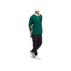 Adidas Originals Trefoil Anti-University Zip-Up Long Sleeve Polo Shirt Men Tops Dark-Green HY7236