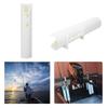 Plastic Fishing Rod Single Hole Bracket Holder Straight Side Mount Accessory White