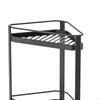 Bathroom Shelf Organizer Holder Durable Freestanding Double Tier for Corner Seam