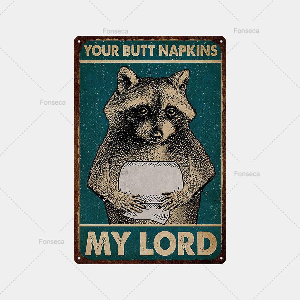 Mfoever Animal Inspirational Slogan Metal Sign Vintage Tin Sign Metal Vintage Bar Vintage Wall Decoration Bar Club Man Cave Metal Poster