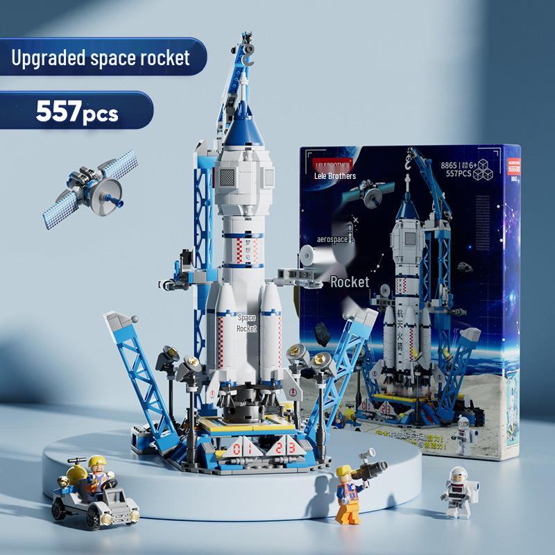 Lele Brothers Space Shuttle Rocket Building Blocks Model - Children's Gift