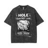 Limited Hole Courtney Love Vintage Gewaschene T-Shirts Herren Damen Alternative Grunge Rockband T-Shirt Übergroße T-Shirts Streetwear