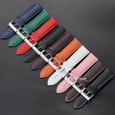 Genuine Calfskin Leather Watch Band 18mm 20mm 22mm Watch Strap for Man Women High-quality Wrist Watchband Solid Buckle Bracelet