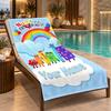 Custom Name Numberblocks Beach Towel Personalized Text Soft Towel Swimming Travel Bath Gift