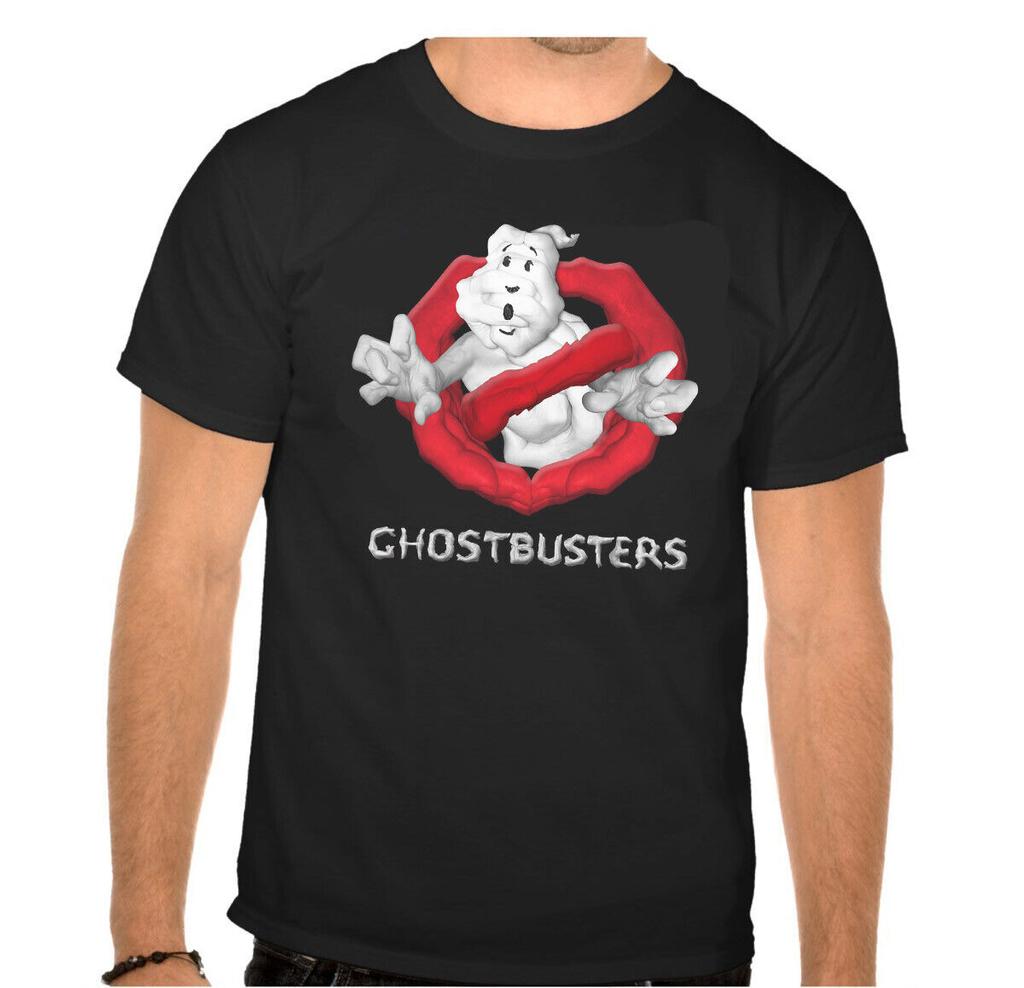 26 Ghostbusters Logo Fingerprint Black T-Shirt -859- Unisex T-Shirt